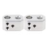 2pcs 3D Printer Hotend Heater Block Professional Aluminum Heater Block for Prusa I3 MK4 for