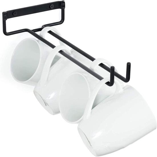 Draining Rust-proof Creative Wall-mounted Wine Cup Hanger Shelf Drain Holder Wine Cup Storage Rack