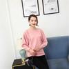2021 autumn and winter new Dalang women's knitted sweater one-word neck loose pullover sweater batman fashion solid color top