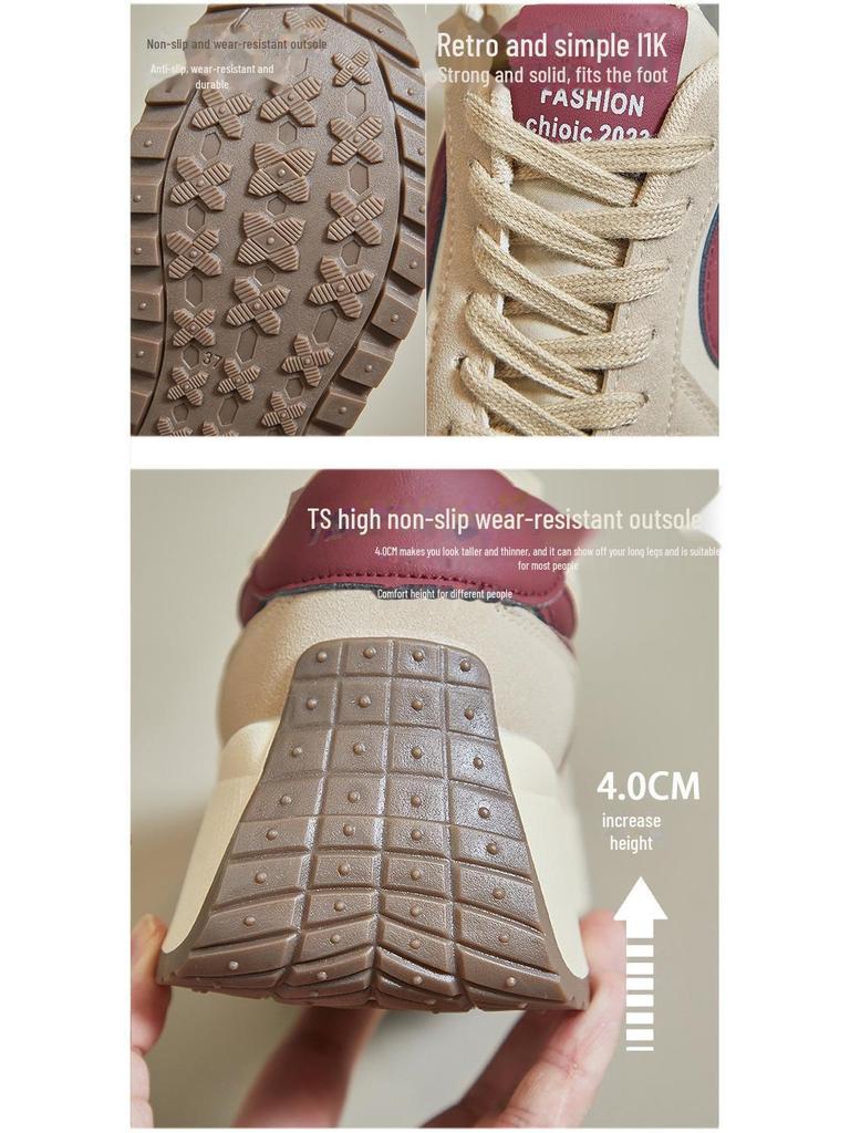 2024 Spring Korean Forrest Gump Women's Platform Sneakers, Heightening Sports Casual Shoes BN001