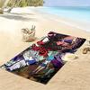 Rock Rebel Floral Print 2D Flat Print Beach Towel, Large Soft Quick Dry Towel for Beach Camping SwimmingZSTJ0915086