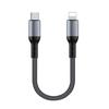 Dual Type-C Elbow PD100W Fast Charging Short Cable for Car & Power Bank