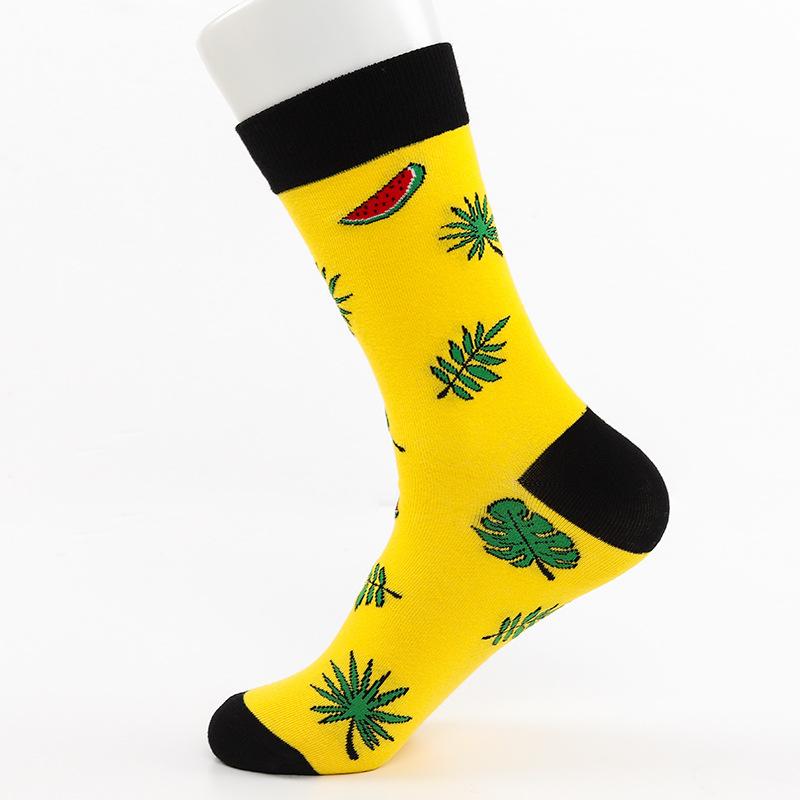 Женские осенне-зимние уличные хлопковые носки-гольфы с индивидуальным дизайном