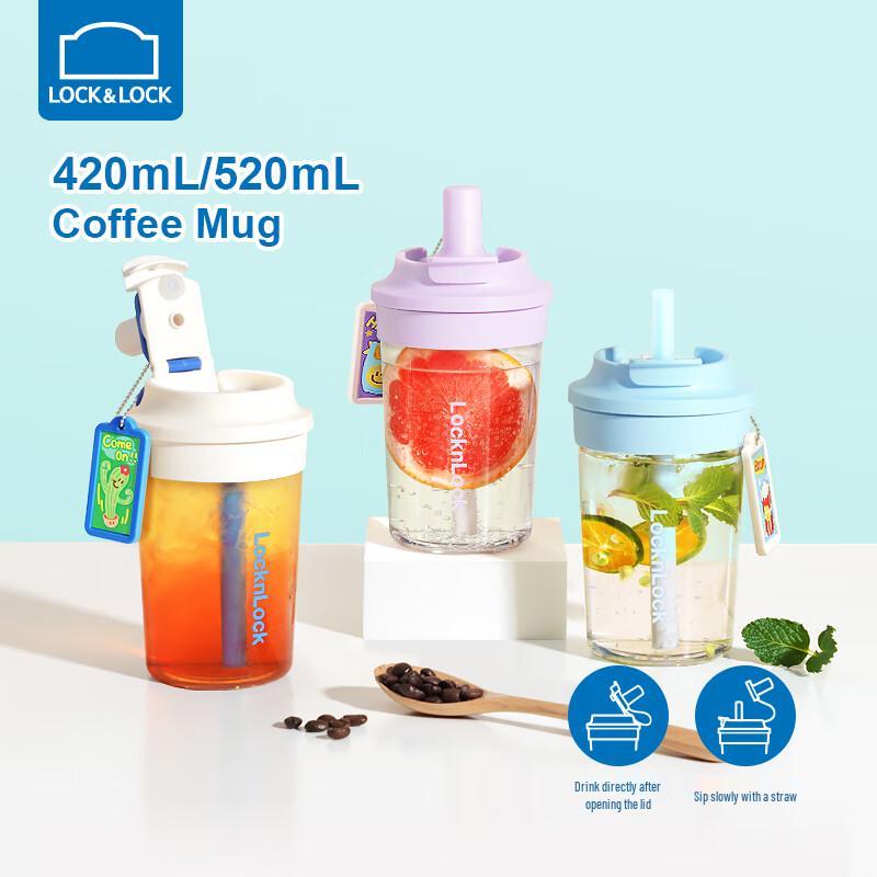 LocknLock Tritan Portable Straw Water Bottle