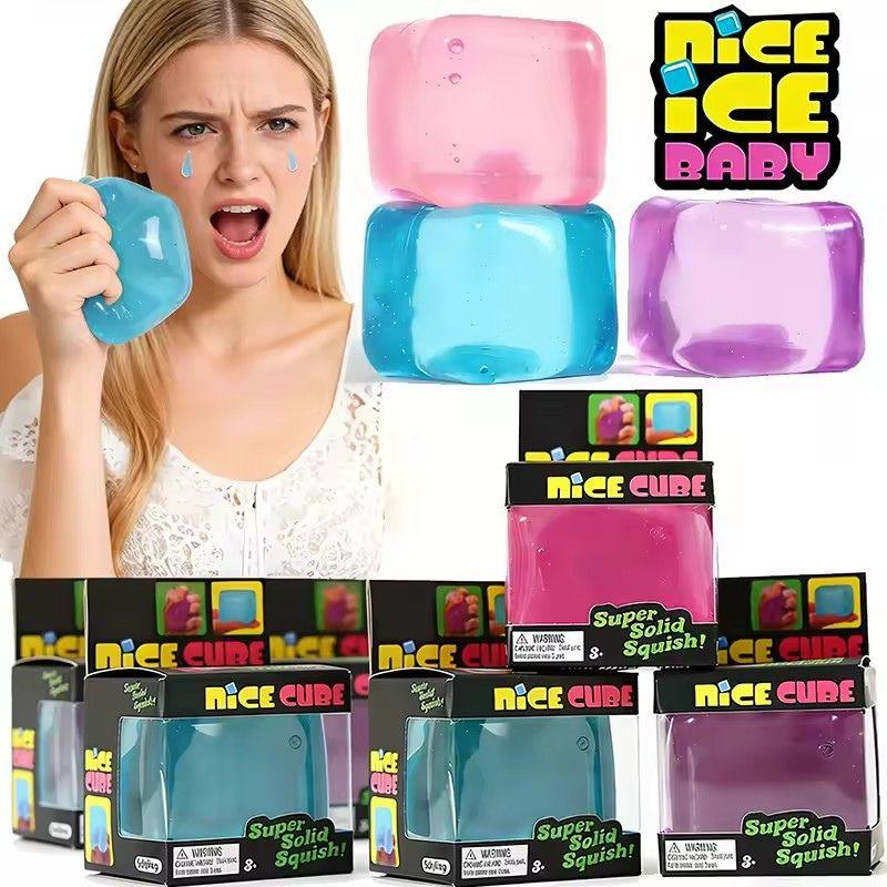 Needoh Nice Cube Сенсорный Сниматель Стресса Игрушка-Фиджет Для Тревоги и Концентрации Настольный Сенсорный Куб Для Взрослых и Детей