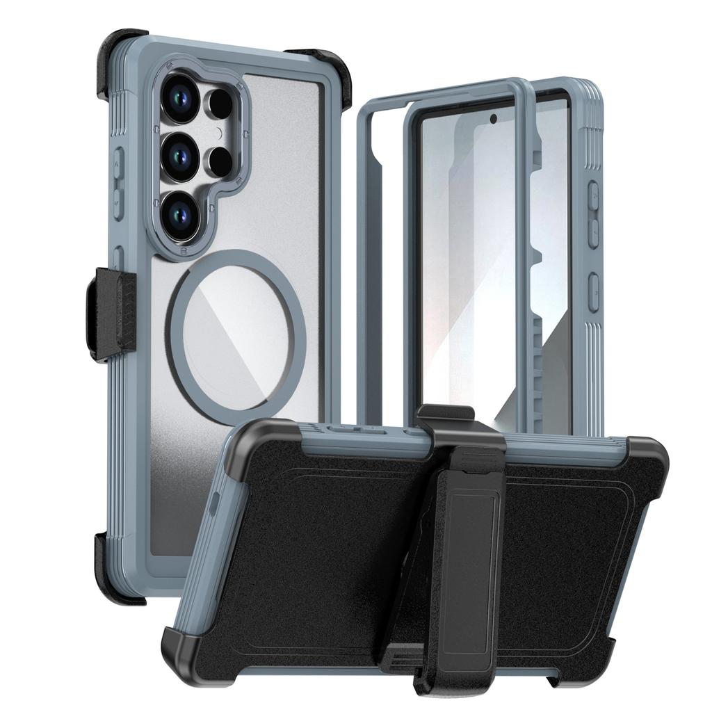 Новый акриловый чехол 3-в-1 для Magsafe для Samsung Galaxy S26 S25 S24 Ultra Plus S24 FE A06 A16 A26 A56 A36 A15 Полная защитная крышка