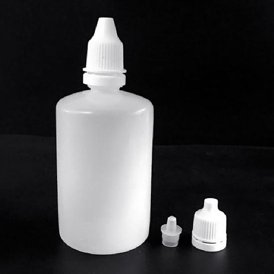 100ml Mini Empty Plastic Squeezable Liquid Dropper Eye Drops Refillable Bottle