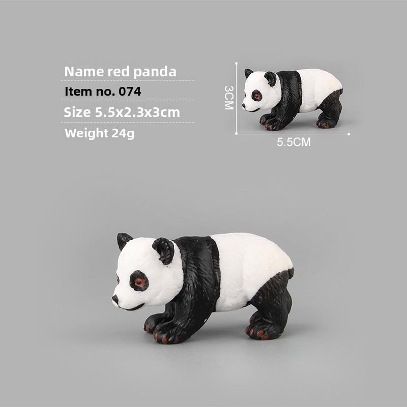 Игрушка-зоопарк с дикими животными и реалистичными фигурками панд для образовательной игры детей