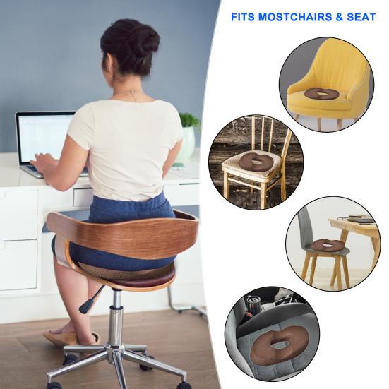 Подушка сиденья, удобное сидение, медленный отскок, облегчение давления, посадка на бедрах, послеродовые подушки для стула в форме пончика, товары для дома