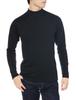 Hanes Long Warm Thick Long Sleeve Size M Black Men's T-Shirt, Innerwear, High-Neck Shirt, 100% Cotton, (HM4-Q507A),