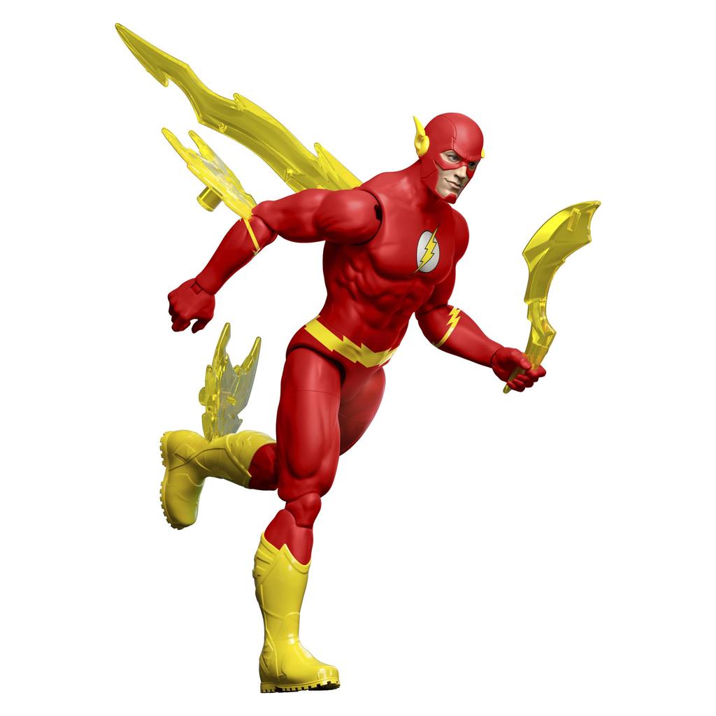 Mattel DC Core Figures Flash Action Figure with Ages JMD98 Accessories, 4+, Red,