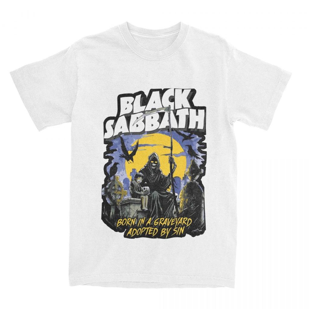 Мужские и женские футболки Heavy Metal Black Sabbaths, аксессуары для футболок, юмор, 100% хлопок, футболки, одежда, новое поступление