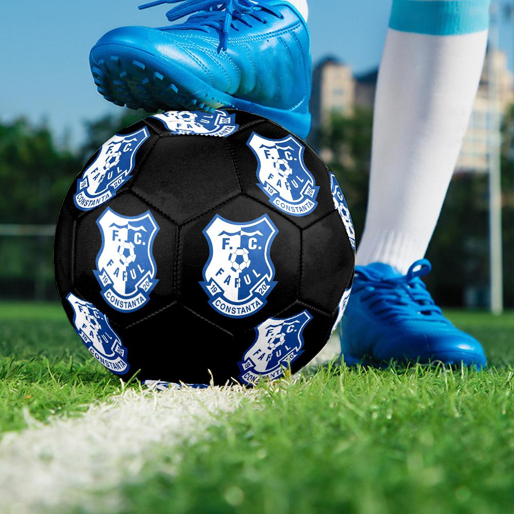Farul FC Soccer Ball, colorful, suitable for all ages, machine-stitched, PVC material, competition grade, durable and high bounce