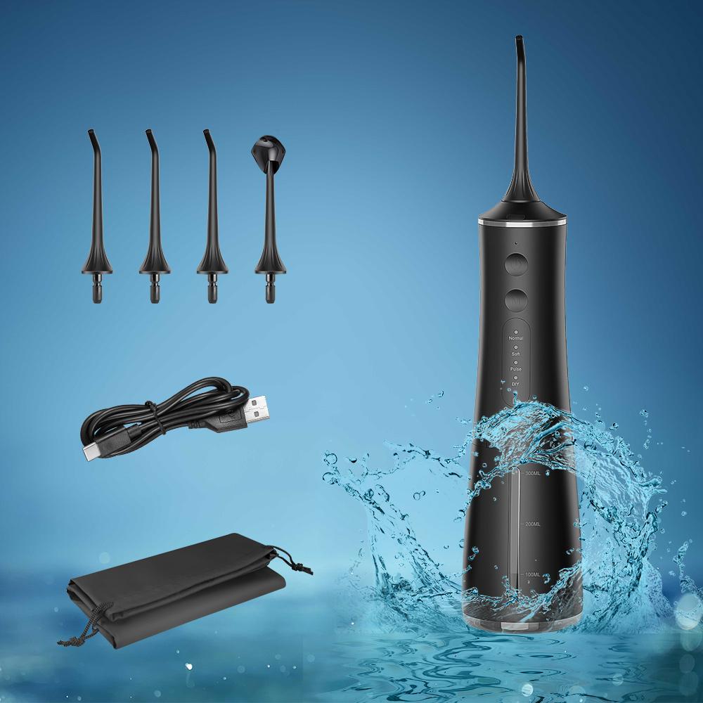 300 мл электрический ирригатор для зубов 4 режима ирригатор для полости рта портативный очиститель полости рта инструмент для чистки зубов водонепроницаемый USB зарядка