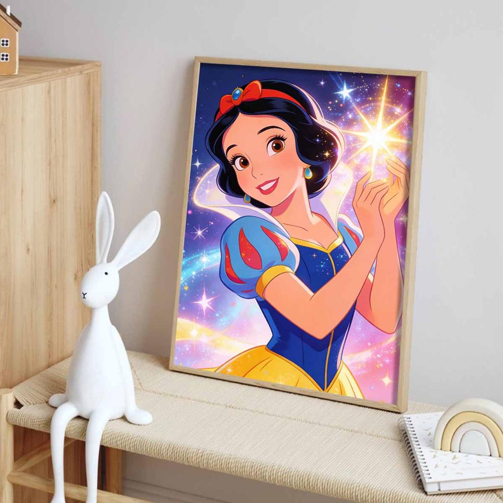 Disney Diamond Painting Kit Full Diamond Round Snow White Home Decor Craft Gift