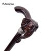 Elephant Brown Wooden Fashion Walking Stick Decorative Vampire Cospaly Party Wood Walking Cane Halloween Mace Wand Crosier 90cm