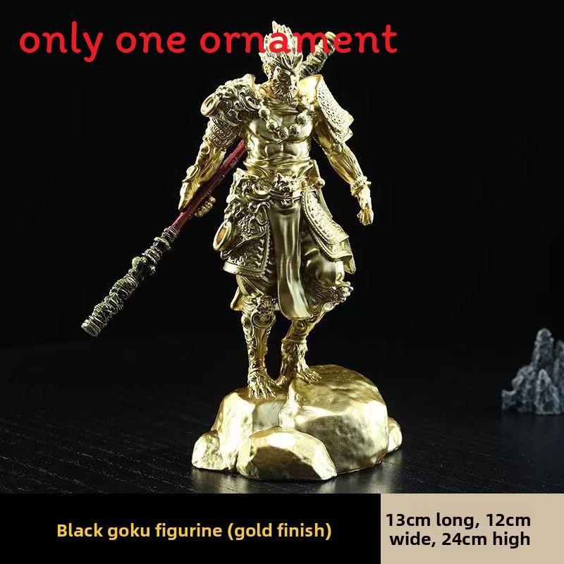 Смоляная настольная фигурка Black Myth Wukong с декоративной сценой аквариума для коллекционеров
