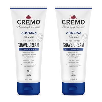 Крем для бритья Cremo Barber Cooling Refreshing Mint 2 упаковки, набор из 2 упаковок, 2 шт., 177 мл