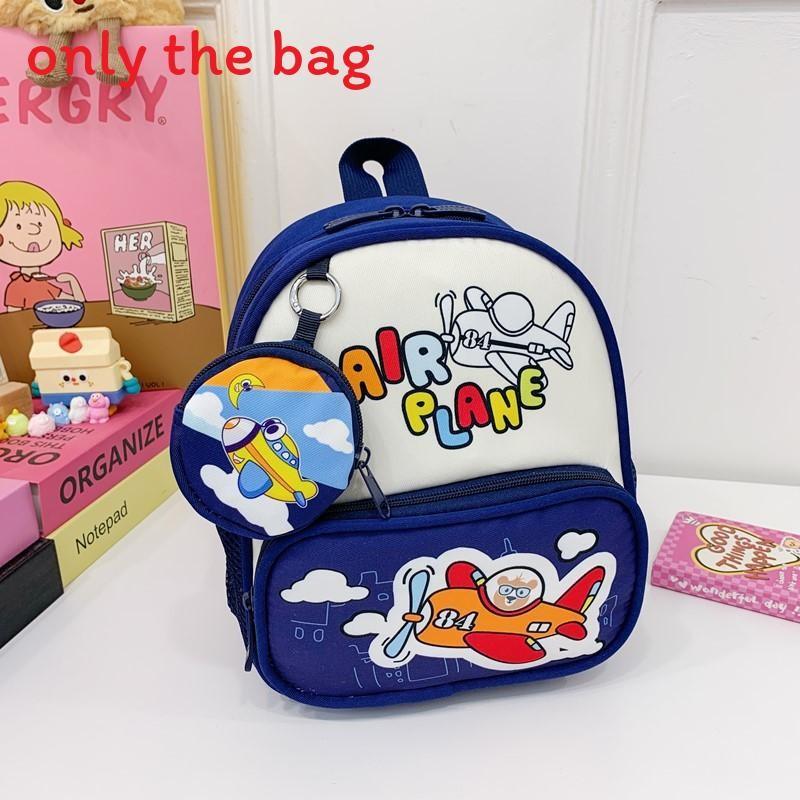With Childrens Backpack Cartoon Cat And Airplane Print Design For Daily Use