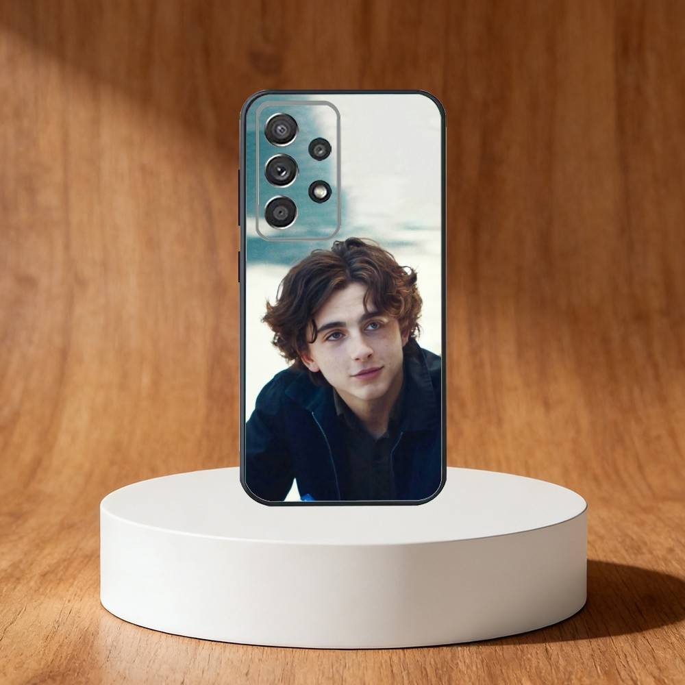 Timothee Chalamet Phone Case For Samsung S25,S24,S21,S22,S23,S30,Ultra,S20,Plus,Fe,Note,10,9,5G Black Cover