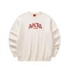 Anta Хорошие вещи случаются 2026 Повседневный спортивный пуловер с длинным рукавом и круглым вырезом Мужской свитшот Молочно-солевой белый 152618706N-3