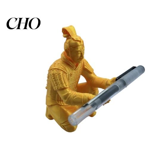 Decorative Office Supply Holder Terracotta Warrior Desk Decor, 3D Printed Soldier Pen Stand for Sturdy Plastic Decor Office, Creative Ancient