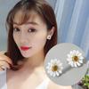Sweet Women Painting Daisies Flower Ear Stud Earrings Piercing Jewelry Gift