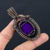 Красивое Древо Жизни Фиолетовый Флэш-Лабрадорит Драгоценный Камень Чистая Медная Проволока Обернутая Подвеска Ручной Работы Ювелирные Изделия
