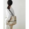 Premium light luxury cotton and linen shoulder bag commuting large-capacity handbag lazy versatile tote bag