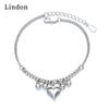 Линдон циркон браслет ювелирные изделия геометрические бусины браслеты-цепочки модный тонкий свадебный подарок для подруги женщин