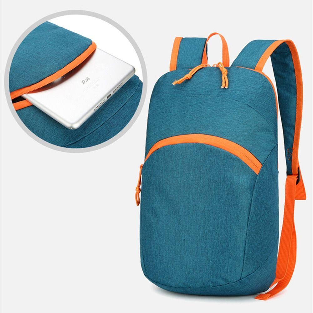 Nylon Mountaineering Backpack Zipper Travel Daypack Portable Outdoor Folding Backpack Female