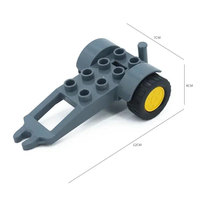 Большие строительные блоки Аксессуары Совместимые Большие кирпичи Дети Дети Грузовик Машина Автобус Серия Городское движение Сборка Развивающая игрушка