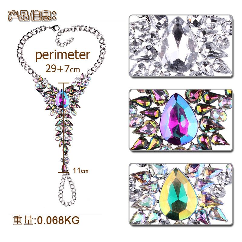 Fashion Simple Exquisite Shimmer Rhinestone Anklet Women Foot Ornaments