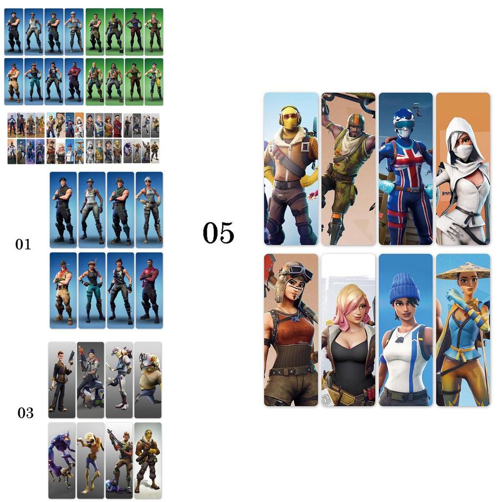 Fortnite 8pcs Bookmarks Kids Gift Present Perfect Party Bags Royale Battle