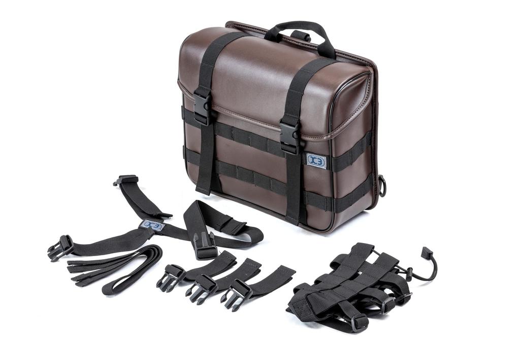 Kijima Touring Bag PU Brown ZK3-10010D Leather/Dark