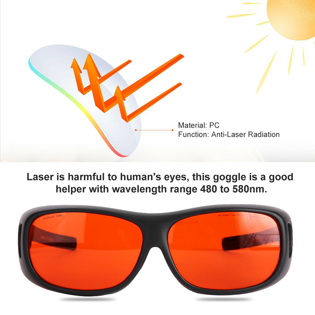 OD5 480-580nm Лазеры Защитные очки Освещение Защитные очки для защиты зрения