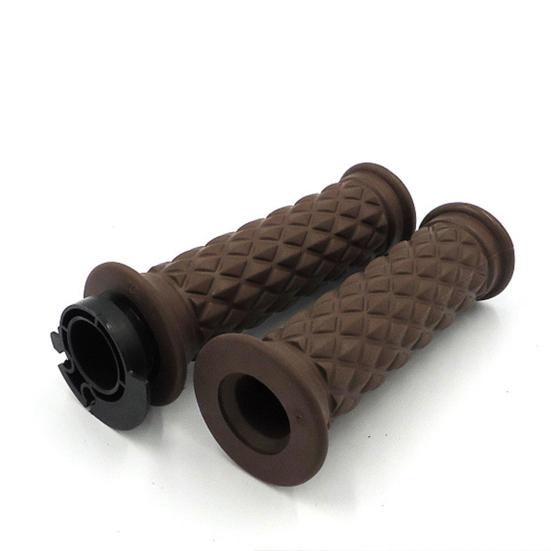 1 пара мотоциклетных ручек, нескользящие резиновые ручки на конце, ручки подруливающего устройства, 22 мм, удобные ручки для руля мотоцикла, ручки подруливающего устройства