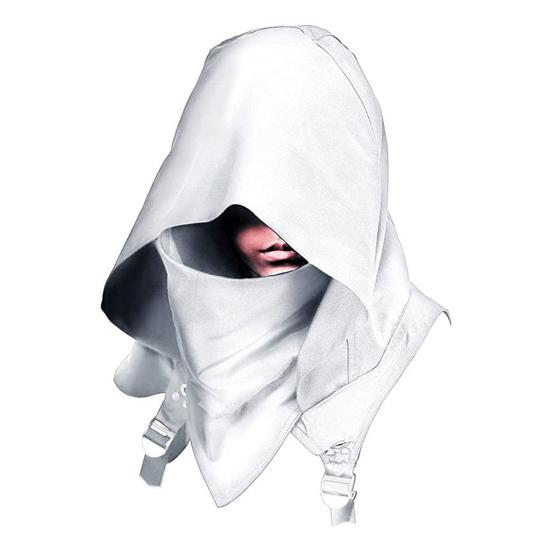 Капюшон-капюшон в стиле киберпанк, короткий шарф, средневековый плащ, шляпа ассасина, языческий аксессуар для костюма