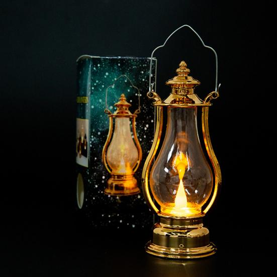 Светодиодный фонарь на батарейках Теплый свет Экономия энергии Водонепроницаемый Портативная ручка Домашнее украшение Высокая яркость Ретро Электронная свеча