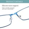 New Fashion Full Frame Metal Ultra Light Myopia Glasses Vision Care Eyeglasses Blue Light Blocking