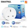 20a Tuya Smart Wi-Fi Plug UK Беспроводная розетка управления с функцией таймера мониторинга энергии работает с Alexa Google Home