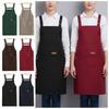 Waterproof Kitchen Cooking Apron Oil-proof Dishwashing Cleaning Apron Household