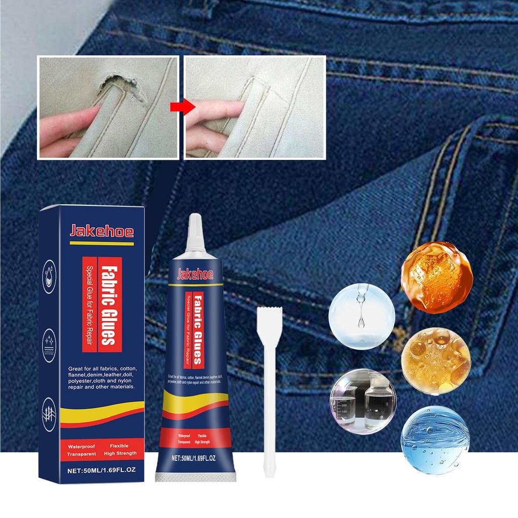 Клей для ткани, моющийся прозрачный постоянный клей, подходит для всех тканей, хлопка, кукол, 24 часа сохнет и водонепроницаем, 90 мл