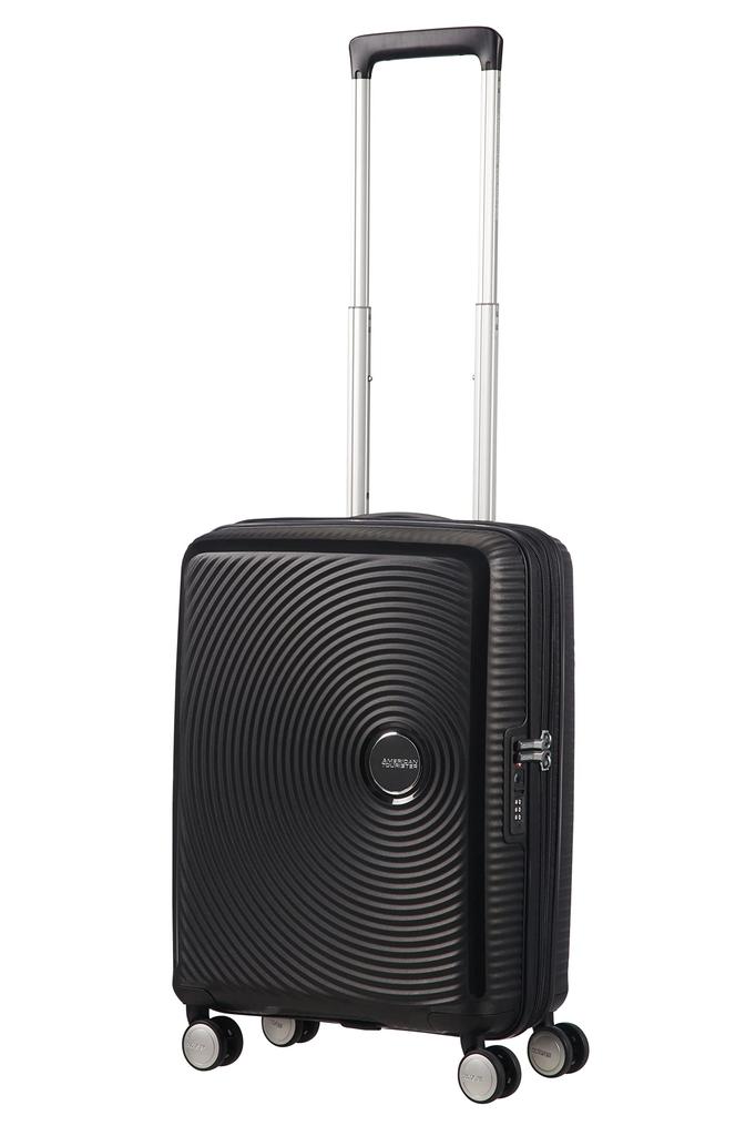 Чемодан-чехол Sound Box Spinner TSA EXP Guaranteed 35 л 55 см Base Black [American Tourister] 55/20 Ручная кладь 2,6 кг