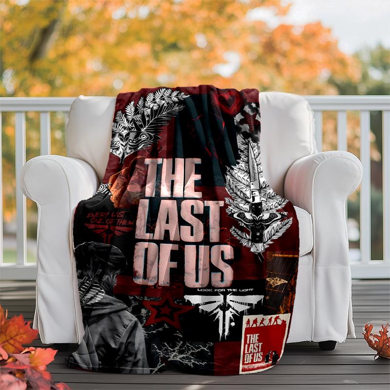 The Lost Of Us Flannel Blanket Soft Warm All-Season Throw, Design for Camping, Car Travel, Hiking Sofa, Bed, Office Perfect Gift for Parties