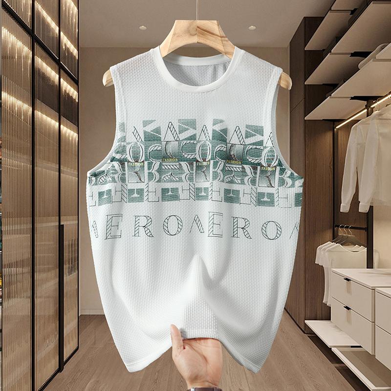 Большие размеры 5XL-11XL свободная футболка без рукавов для мужчин летние топы повседневная футболка летняя одежда