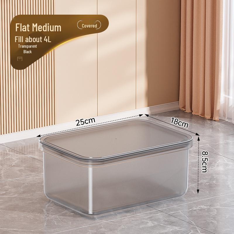 Прозрачный пластиковый контейнер для хранения игрушек, закусок и одежды