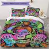 David Bowie: Starman Cosmic Pattern Bedding,Quilt Set Quilt Cover Pillowcase Home Birthday Gift (1*duvet cover+2*pillowcase,without core)ZSJT0917031