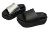 Giant Display Height~ European Calfskin Bread Slippers Women's Thick-soled Outer Wear 2024 Summer New Versatile Small Cool Slippers