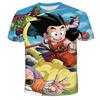 Футболка Dragon Ball для детей, футболки, аниме-фигурки, футболка Son Goku Super Saiyan, футболки для мальчиков, детская одежда, летняя одежда с коротким рукавом